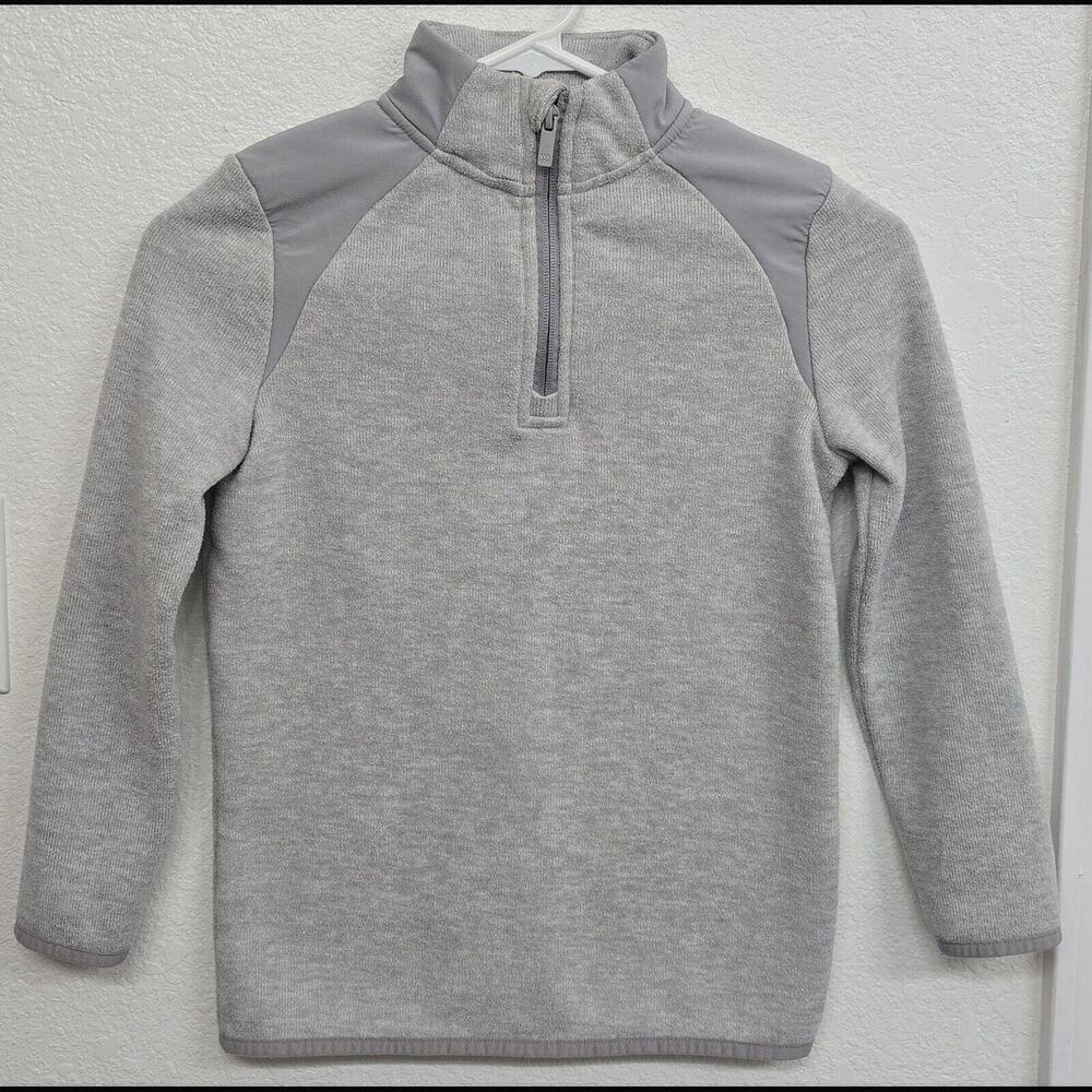 All In Motion Boys' Fleece ¼ Zip Sweater Size: S 6/7 Color Headergrey